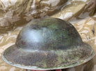 Original WW2 South African Army Mk2 Brodie Helmet - British Style Combat Helmet - The Militaria Shop