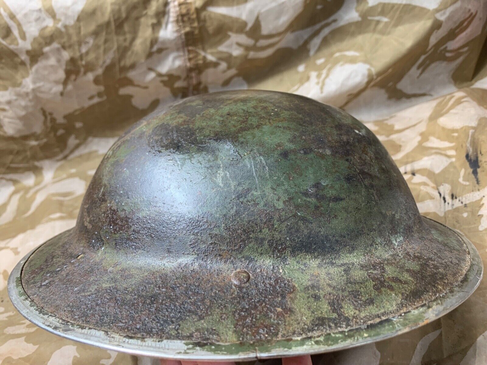Original WW2 South African Army Mk2 Brodie Helmet - British Style Combat Helmet - The Militaria Shop