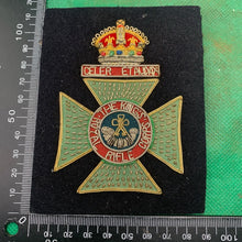 Load image into Gallery viewer, British Army Bullion Embroidered Blazer Badge - Kings Royal Rifle Corps
