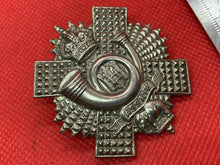 Load image into Gallery viewer, Original WW1 / WW2 British Army Highland Light Infantry Regiment Cap Badge
