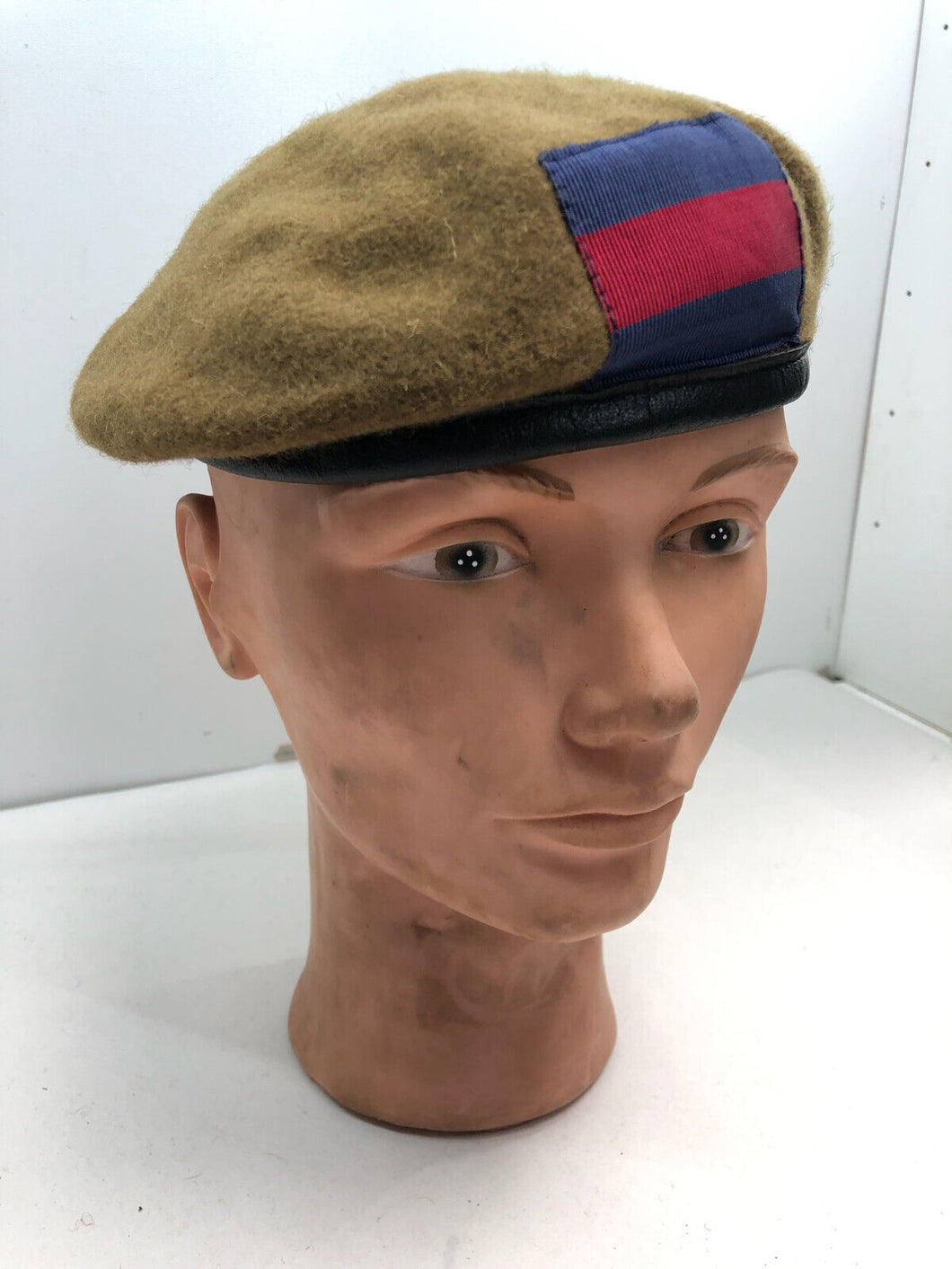 Genuine British Army Khaki Guards Regimental Beret Hat - Size 59cm