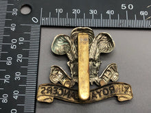 Load image into Gallery viewer, Original WW2 British Army 12th Royal Lancers Cap Badge
