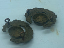 Lade das Bild in den Galerie-Viewer, Original WW1 / WW&#39;2 British Army Royal Marines Brass Collar Badges
