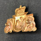 British Army Brass Cap Badge - 1st City of Edinburgh Artillery Volunteers - The Militaria Shop