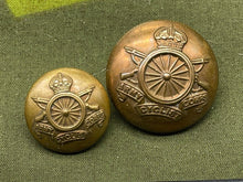Load image into Gallery viewer, Original Pair of Rare WW1 British Army Cyclists Regiment Tunic Buttons - The Militaria Shop
