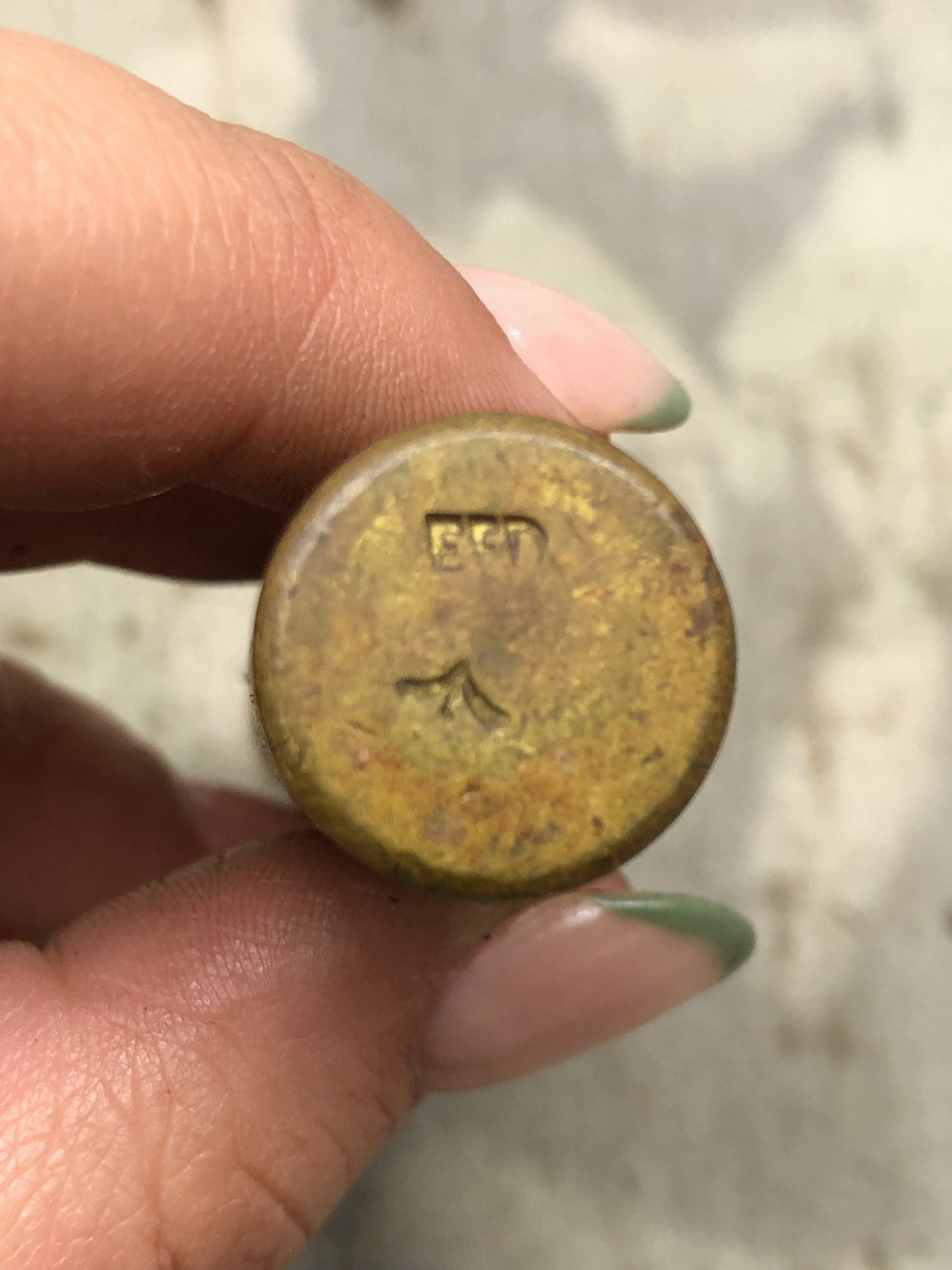 Original WW1 British Army SMLE Enfield Brass Oil Bottle - EFD Marked - The Militaria Shop