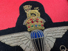 Load image into Gallery viewer, British Army Bullion Embroidered Blazer Badge - Parachute Regiment - Kings Crown
