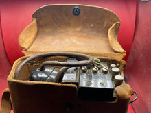 Load image into Gallery viewer, Original WW2 US Army Signal Corps 1944 Field Telephone in Leather Case
