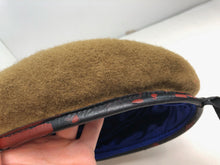 Charger l&#39;image dans la galerie, Genuine British Army Guards Regiment Khaki Regimental Beret Hat - Size 59cm
