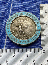 Load image into Gallery viewer, Original WW2 British Royal Observer Corps Lapel Badge - Maker Marked
