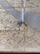 Original WW2 British Army GSGS OS Map of England & Wales - Mouth of the Humber - The Militaria Shop