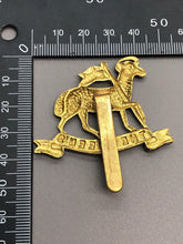 Load image into Gallery viewer, Original WW2 British Army Queen&#39;s Royal Regiment (West Surrey) Cap Badge
