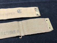 Load image into Gallery viewer, Original WW2 British Army 37 Pattern Khaki L-Straps Webbing - Wartime Dated
