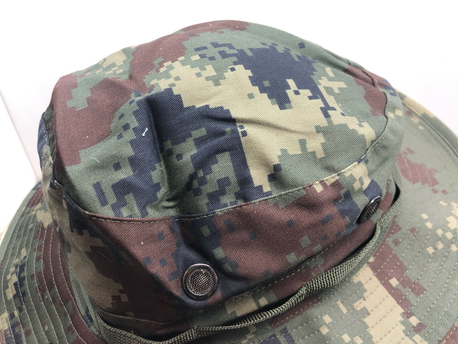 Genuine US Army Digital Jungle Camouflage Boonie Sun Hat Type II - Size 8 1/2 - The Militaria Shop
