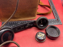 Load image into Gallery viewer, Original WW2 US Army Signal Corps 1944 Field Telephone in Leather Case
