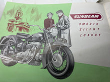 Load image into Gallery viewer, Original 1955 Sunbeam Motorcycle Sales Brochure &amp; Price List
