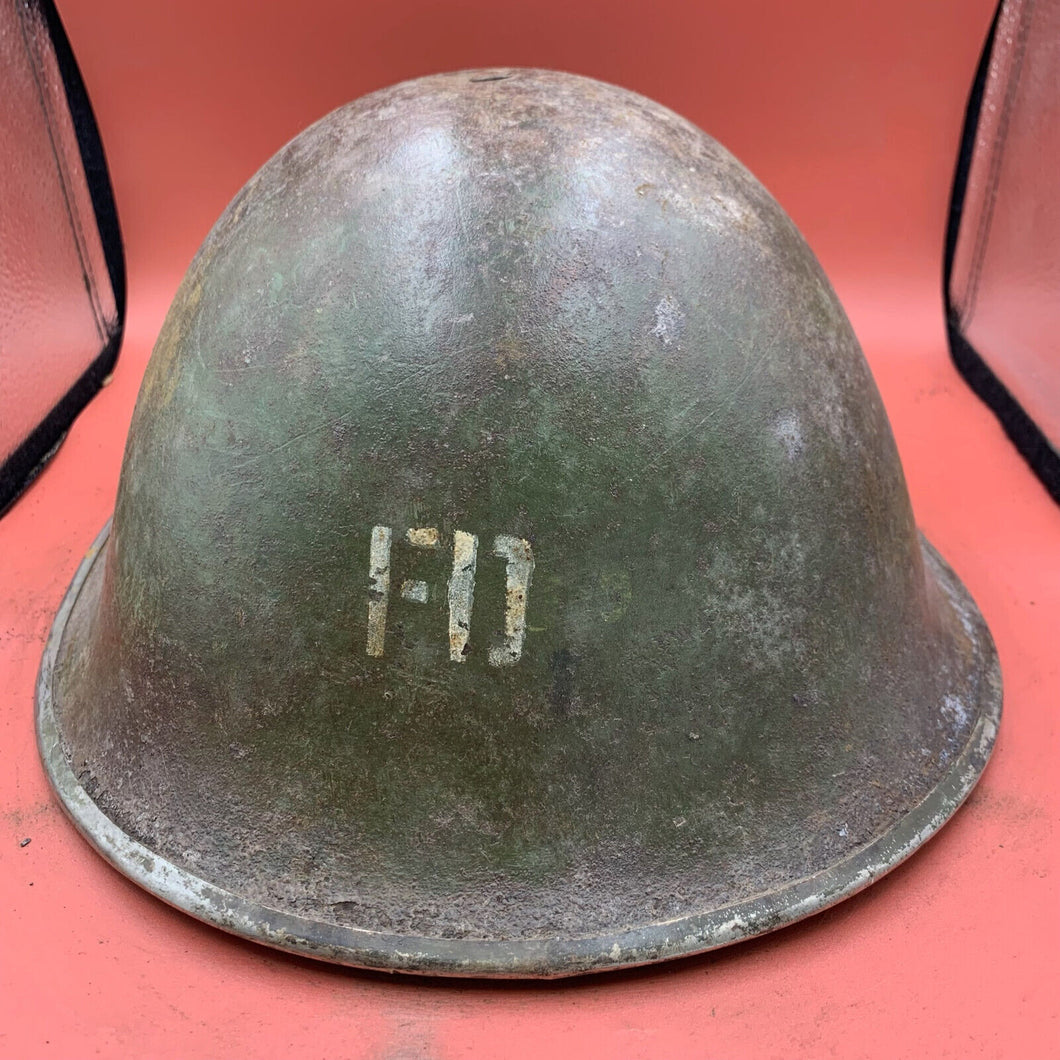 Original British / Canadian Army WW2 Soldiers Military Combat Mk3 Turtle Helmet