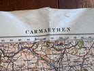 Original WW2 British Army OS Map of Great Britain - Carmarthen - The Militaria Shop
