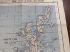 Original WW2 British Army RAF Navy Base Map of Scotland Shetland/Orkney Islands - The Militaria Shop