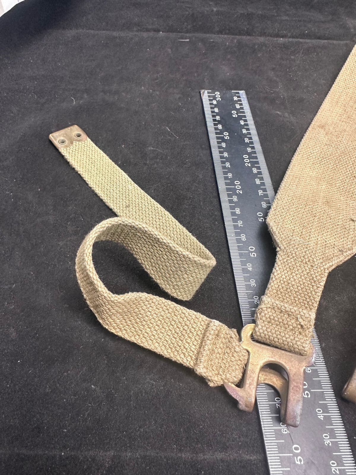 Original WW2 Dated British Army 37 Pattern L Strap Set - The Militaria Shop