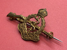 Load image into Gallery viewer, Original RARE WW2 British Army Medical Corps Rifleman Sweetheart Brooch
