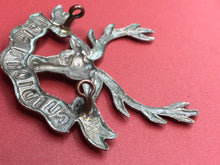 Load image into Gallery viewer, Original WW2 British Army Kings Crown Cap Badge - Seaforth Highlanders
