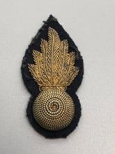 Load image into Gallery viewer, Original WW2 British Army Royal Artillery Bullion Uniform Collar Badge
