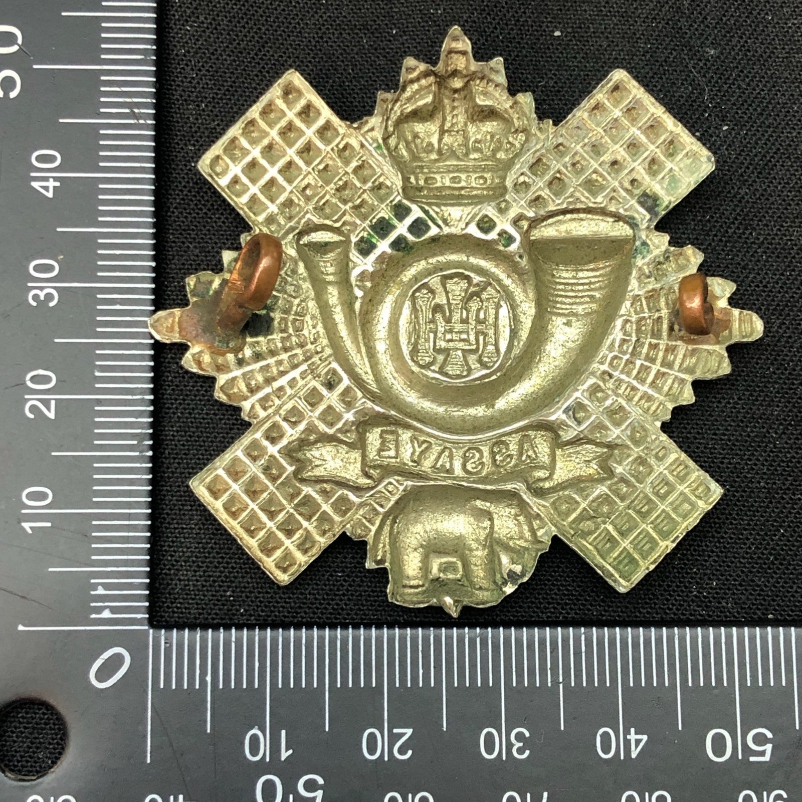 Original WW2 British Army Cap Badge - Highland Light Infantry - HLI - The Militaria Shop