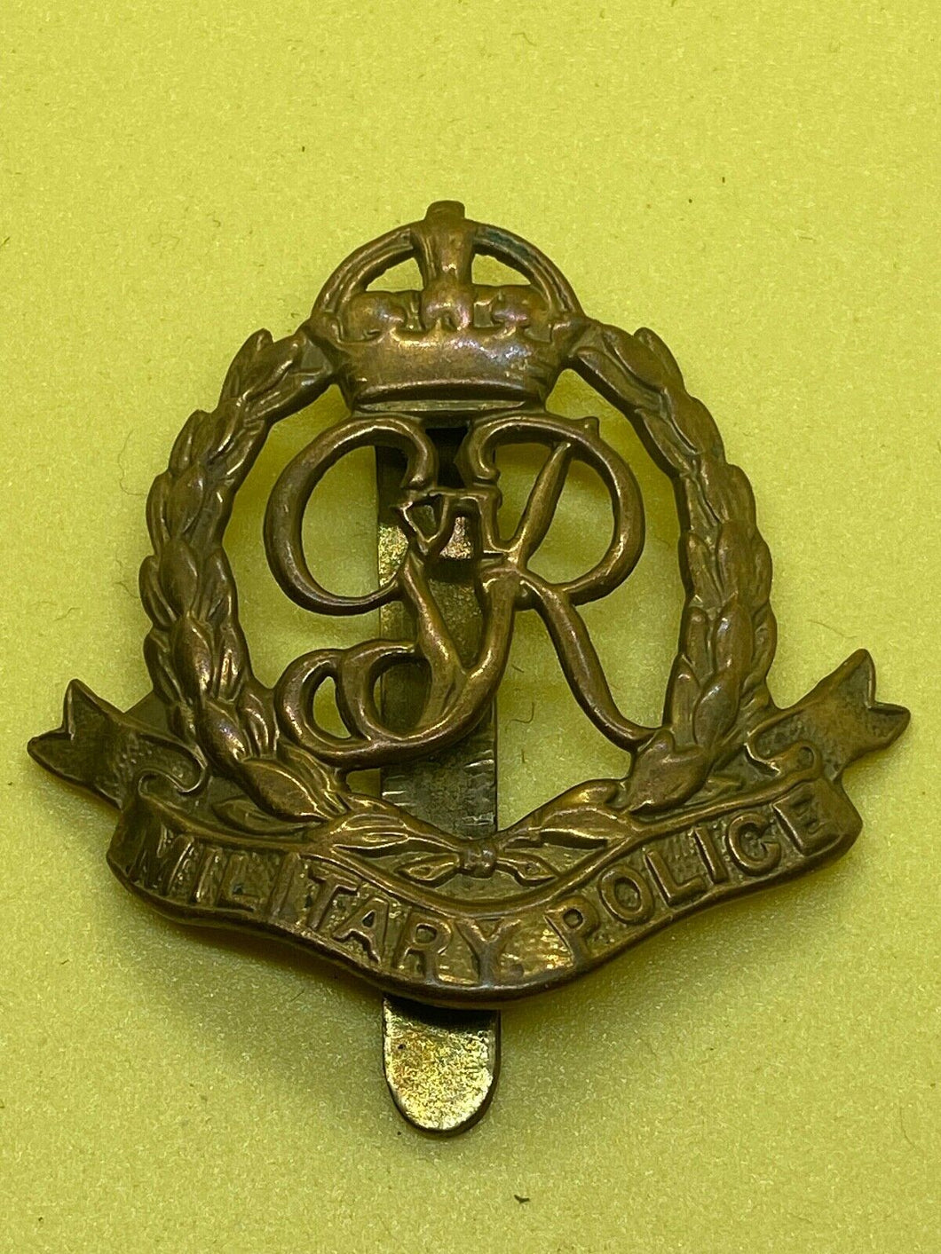 Original British Army GVI Military Police Cap Badge