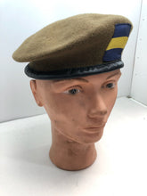 Charger l&#39;image dans la galerie, Genuine British Army Prince of Wales Khaki Regimental Beret Hat - Size 60cm
