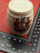 Load image into Gallery viewer, 1930&#39;s Era British Commemorative Small Pottery Barrel for the City of Liverpool.
