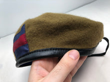 Charger l&#39;image dans la galerie, Genuine British Army Guards Regiment Khaki Regimental Beret Hat - Size 56cm
