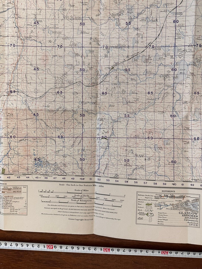 Original WW2 British Army GSGS Map of Scotland - Thurso & Reay - The Militaria Shop