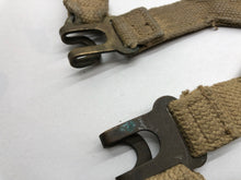 Load image into Gallery viewer, Original WW2 British Army 37 Pattern Canvass L Straps Set
