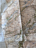 Original WW2 British Army OS Map of Great Britain - Barmouth & Aberysthwyth - The Militaria Shop
