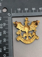 Load image into Gallery viewer, Original British Army WW2 British Army 26th Hussars Regiment (XXVI) Cap Badge
