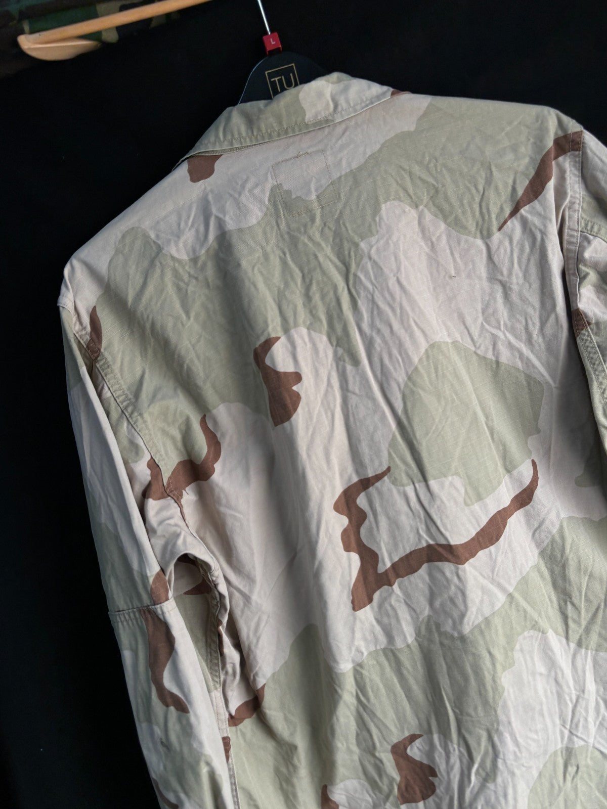 Gulf War US Army DCU Camouflaged Combat Field Coat/Jacket - Large/Long - The Militaria Shop