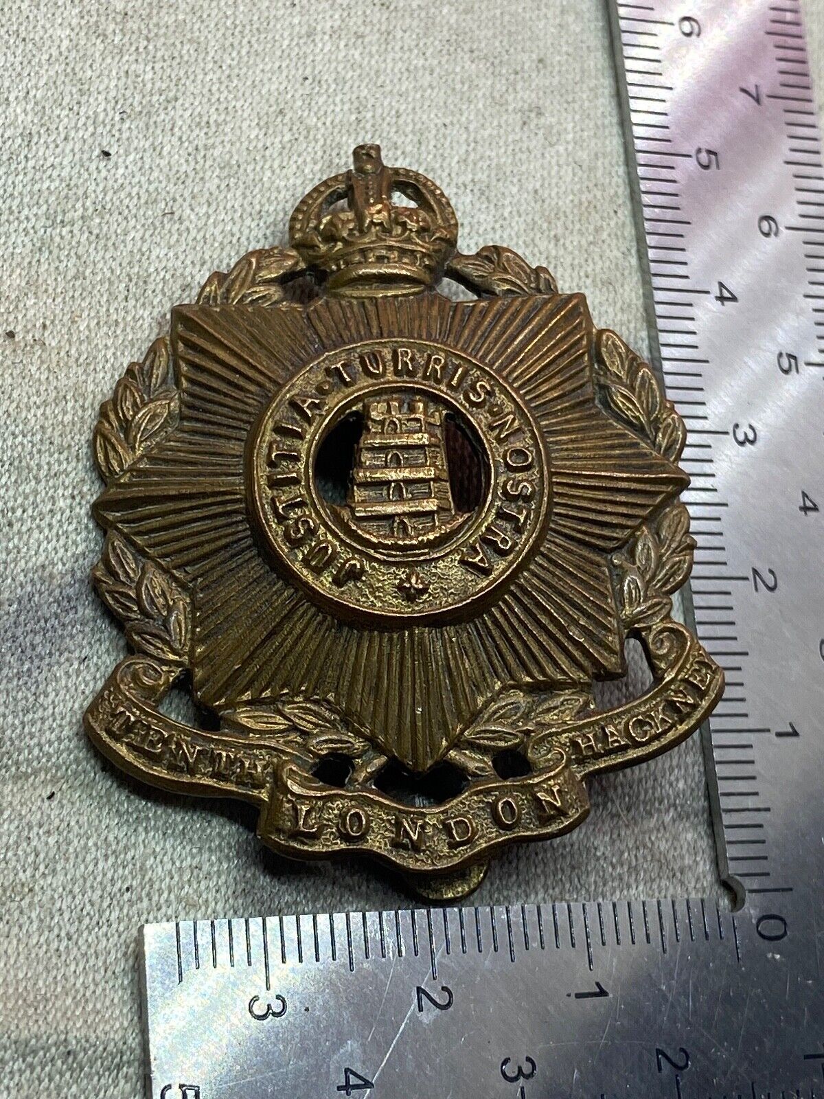 Original WW1 British Army Tenth London Hackney Regiment Cap Badge | For ...