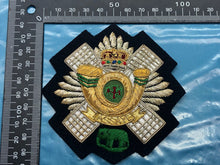 Load image into Gallery viewer, British Army Bullion Embroidered Blazer Badge - Highland Light Infantry
