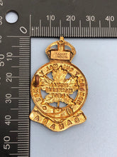 Load image into Gallery viewer, Original WW2 Canadian Army Cap Badge - Canadian Royal Montreal Regiment
