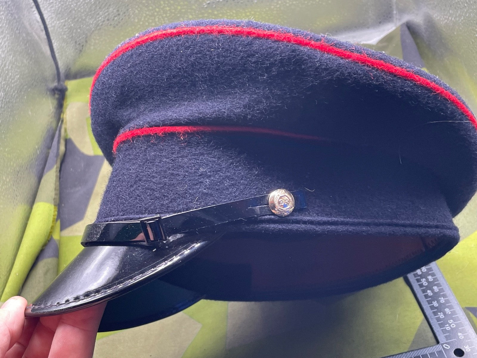 Original British Army Royal Engineers Peaked Cap - Size 54cm - The Militaria Shop