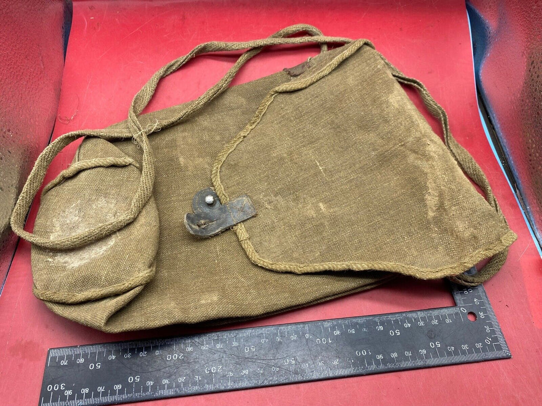 Original WW2 Italian Army T35 Gas Mask Bag with Shoulder Strap