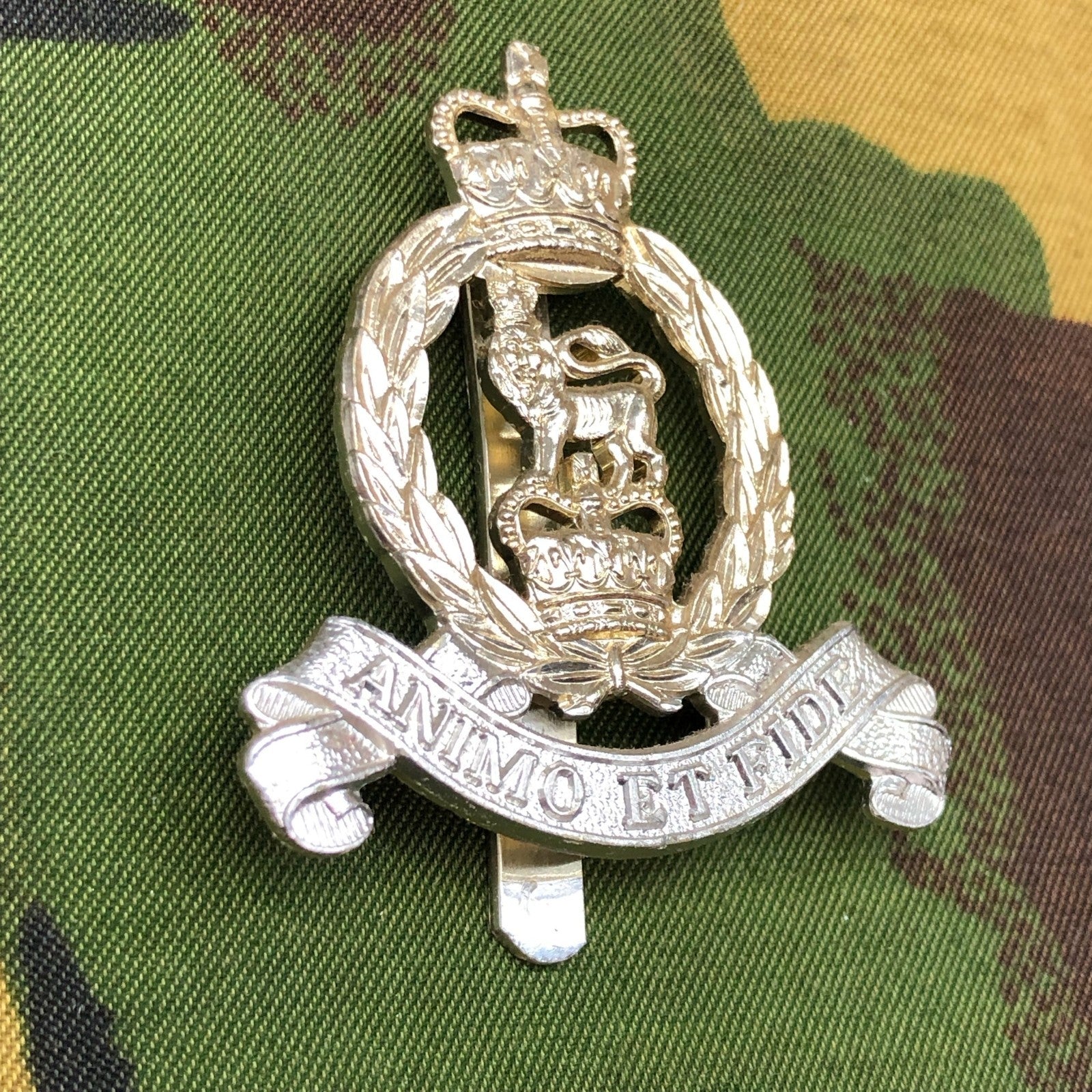 Original British Staybrite Army Cap Badge - Adjutant General's Corps - The Militaria Shop