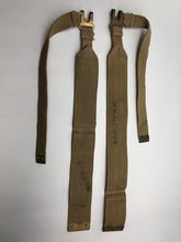 Charger l&#39;image dans la galerie, Original WW2 British Army L Strap 37 Pattern Set - Wartime Dated - Old Stock
