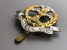 Load image into Gallery viewer, Original WW2 British Army Middlesex Regiment Cap Badge
