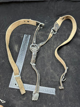 Load image into Gallery viewer, Original German Army WW2 Style Solider Equipment Leather Y Straps
