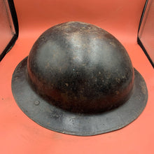 Load image into Gallery viewer, Original WW2 Mk1* British Army Brodie Combat Helmet &amp; Liner Set
