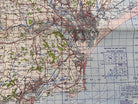 Original WW2 British Army GSGS OS Map of Wales - Pontypridd & Barry - The Militaria Shop