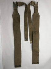 Charger l&#39;image dans la galerie, Original WW2 37 Patternn Webbing British Army L Strap Set - WW2 Dated
