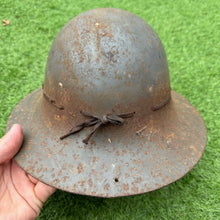 Load image into Gallery viewer, Original WW2 British Home Front Civillian Zuckerman Helmet &amp; Liner - 1941 Dated
